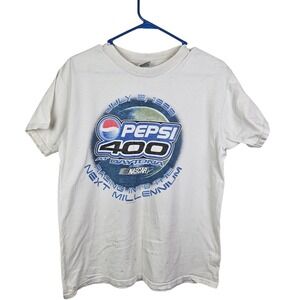 Vintage 1999 Nascar Pepsi 400 Daytona T-Shirt White‎ Size Large Collectible